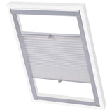 Vidaxl Roller Blind Plissed White M06 306