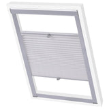 Vidaxl Roller Blind Plissed White M08 308