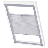 Vidaxl Roller blind pleated white S06 606