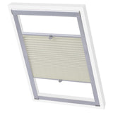 Vidaxl Roller Blind Plisated Cream 102