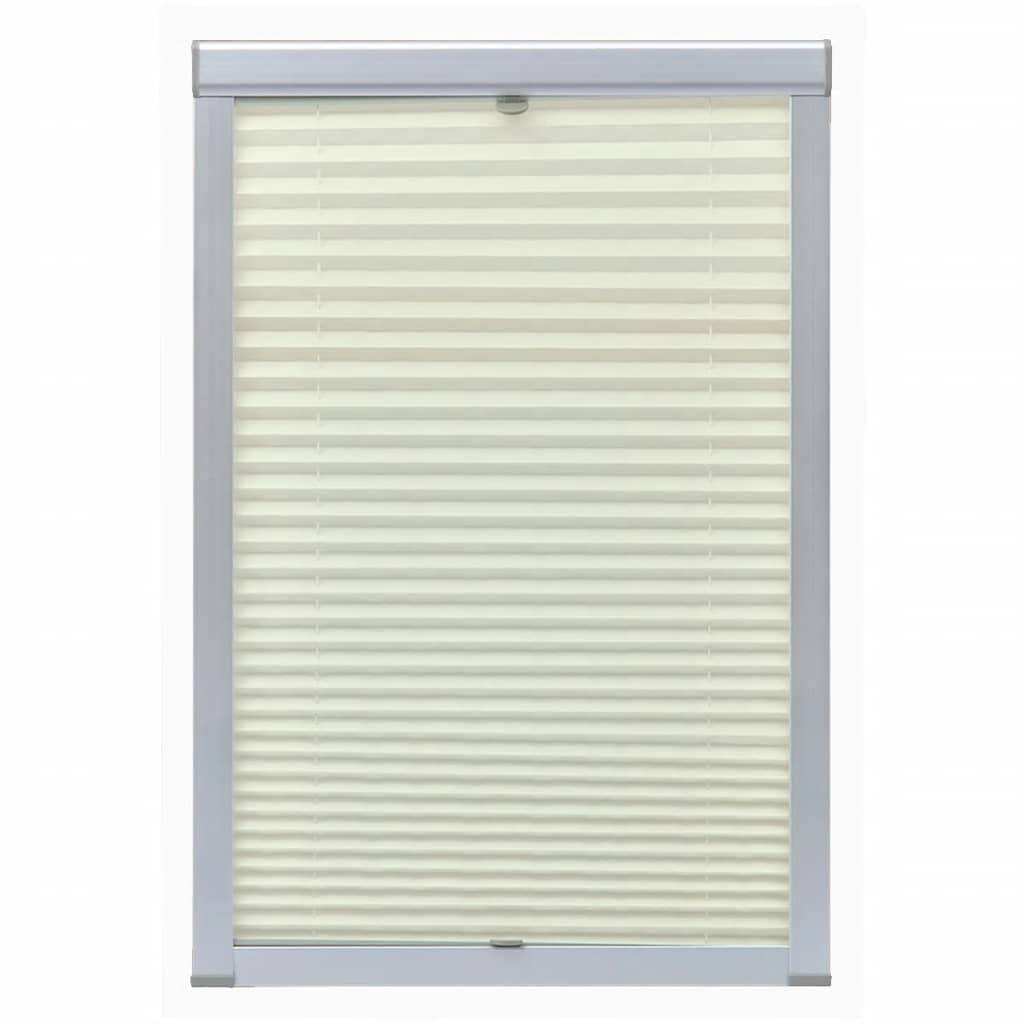 Vidaxl Roller Blind Plisated Cream C02