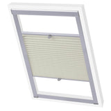 Vidaxl Roller Blind Plited Cream U08 808