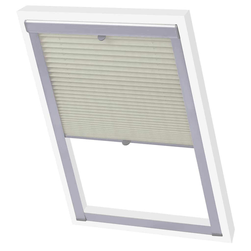 Vidaxl Roller Blind Plited Cream U08 808