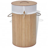 Vidaxl laundry basket around bamboo of course