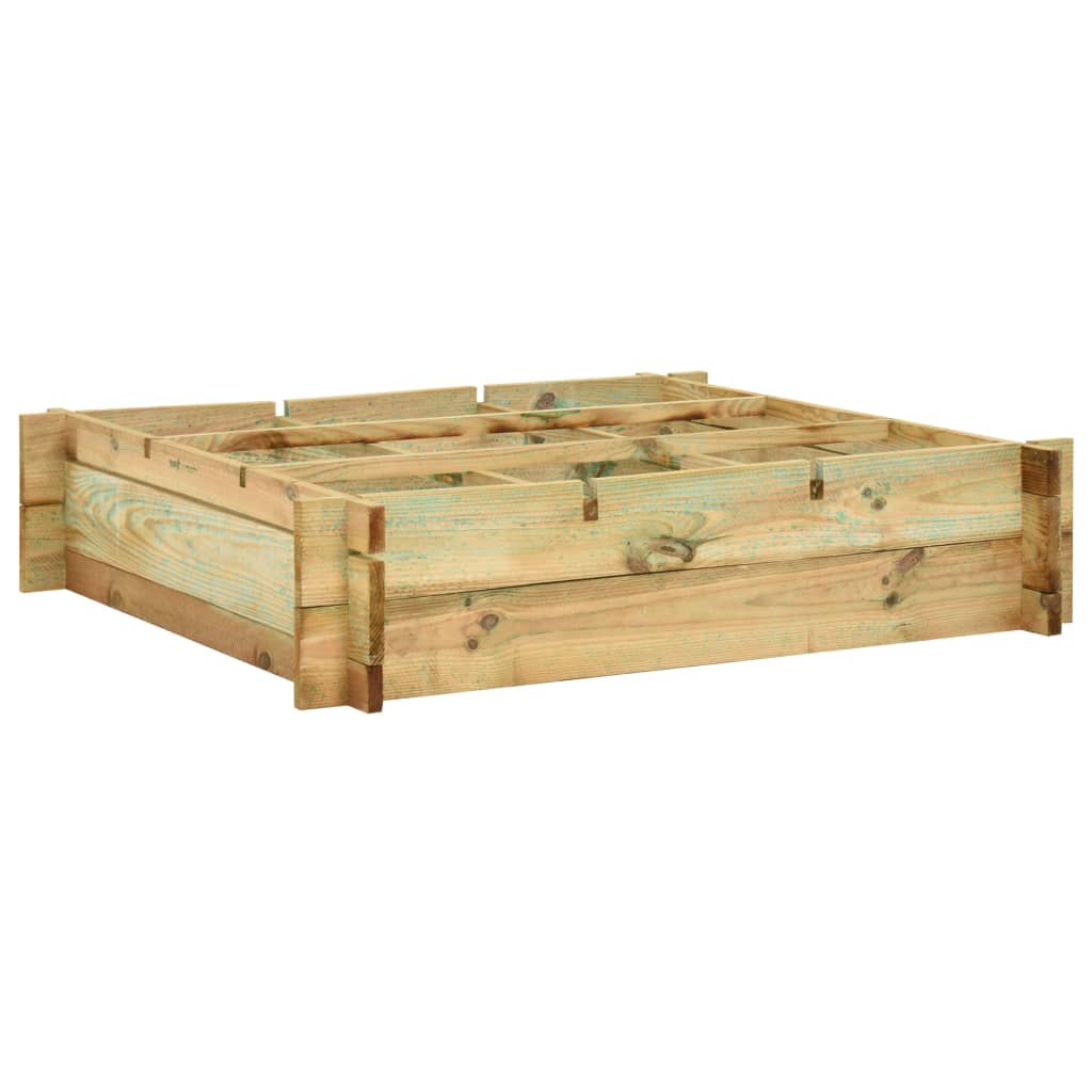 Vidaxl Planter a augmenté le bois imprégné de 90x90x20 cm