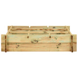 Vidaxl Planter a augmenté le bois imprégné de 90x90x20 cm