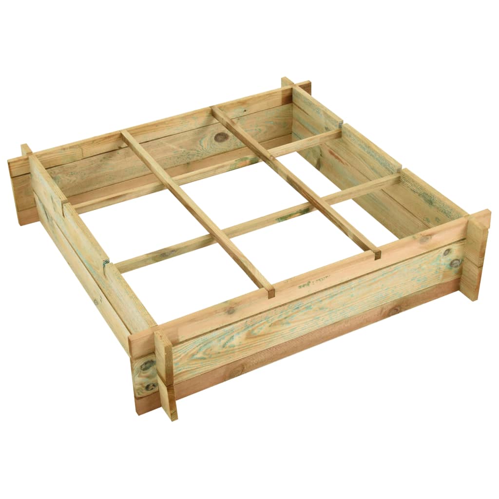 Vidaxl Planter a augmenté le bois imprégné de 90x90x20 cm