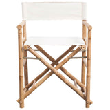 Vidaxl regisseursstoelen 2 st inklapbaar bamboe en canvas
