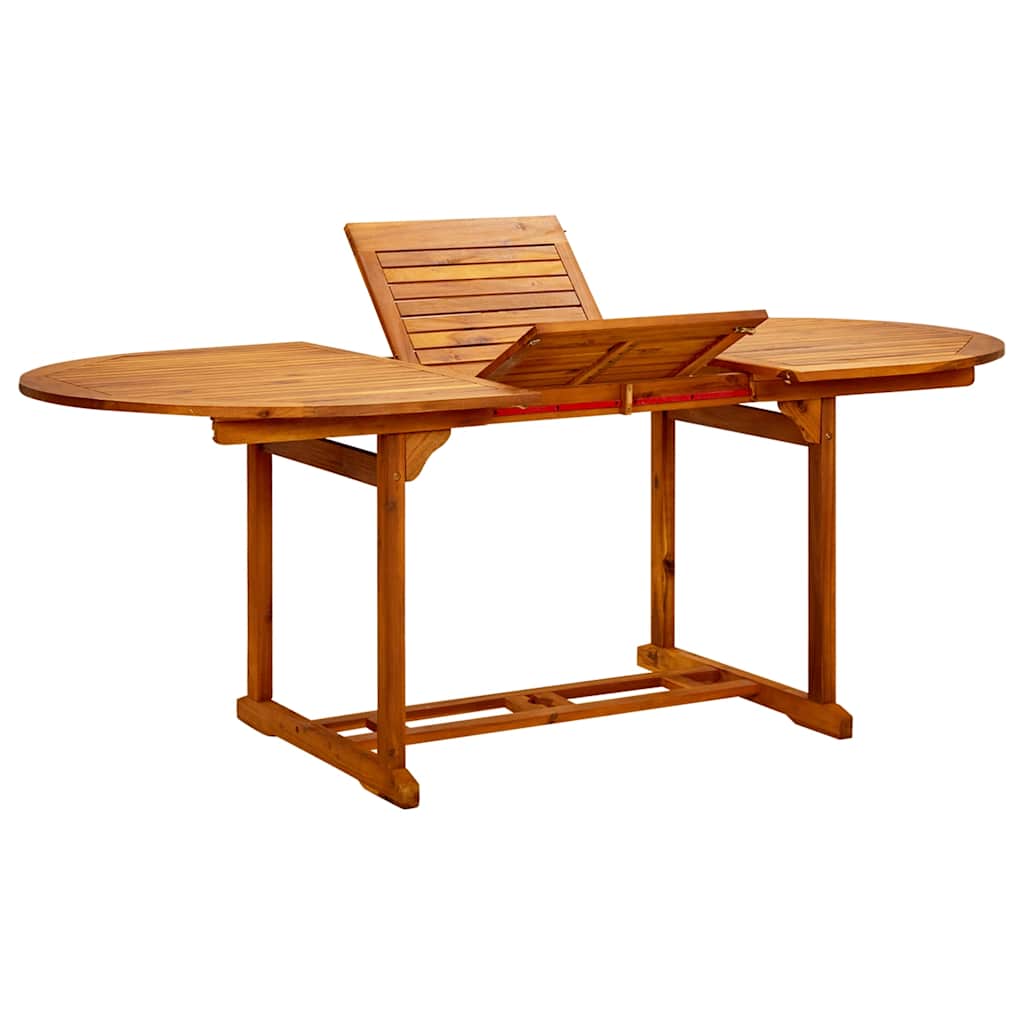 Vidaxl tuintafel (150-200)x100x75 cm massief acaciahout