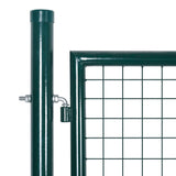 Vidaxl port double door powder -coated steel