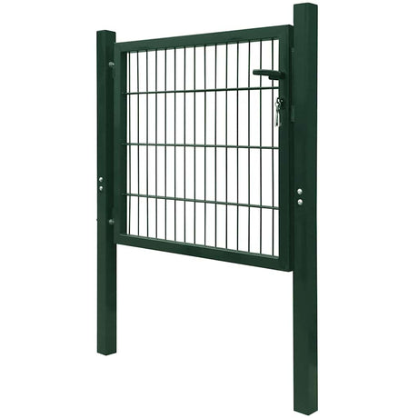 Vidaxl poort 100x100 cm staal groen