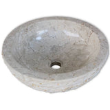 Vidaxl Washbasin 40 cm marmornata krema