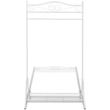 Vidaxl Clothing Rack en acier blanc