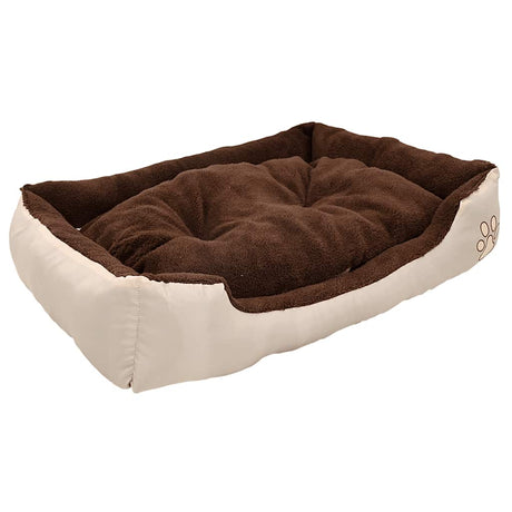 Vidaxl hondenmand bruin en beige xxl
