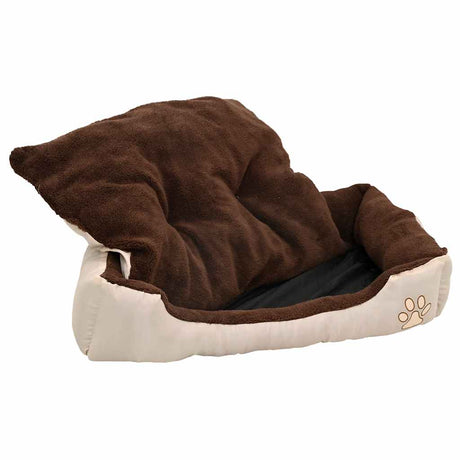 Vidaxl hondenmand bruin en beige xxl