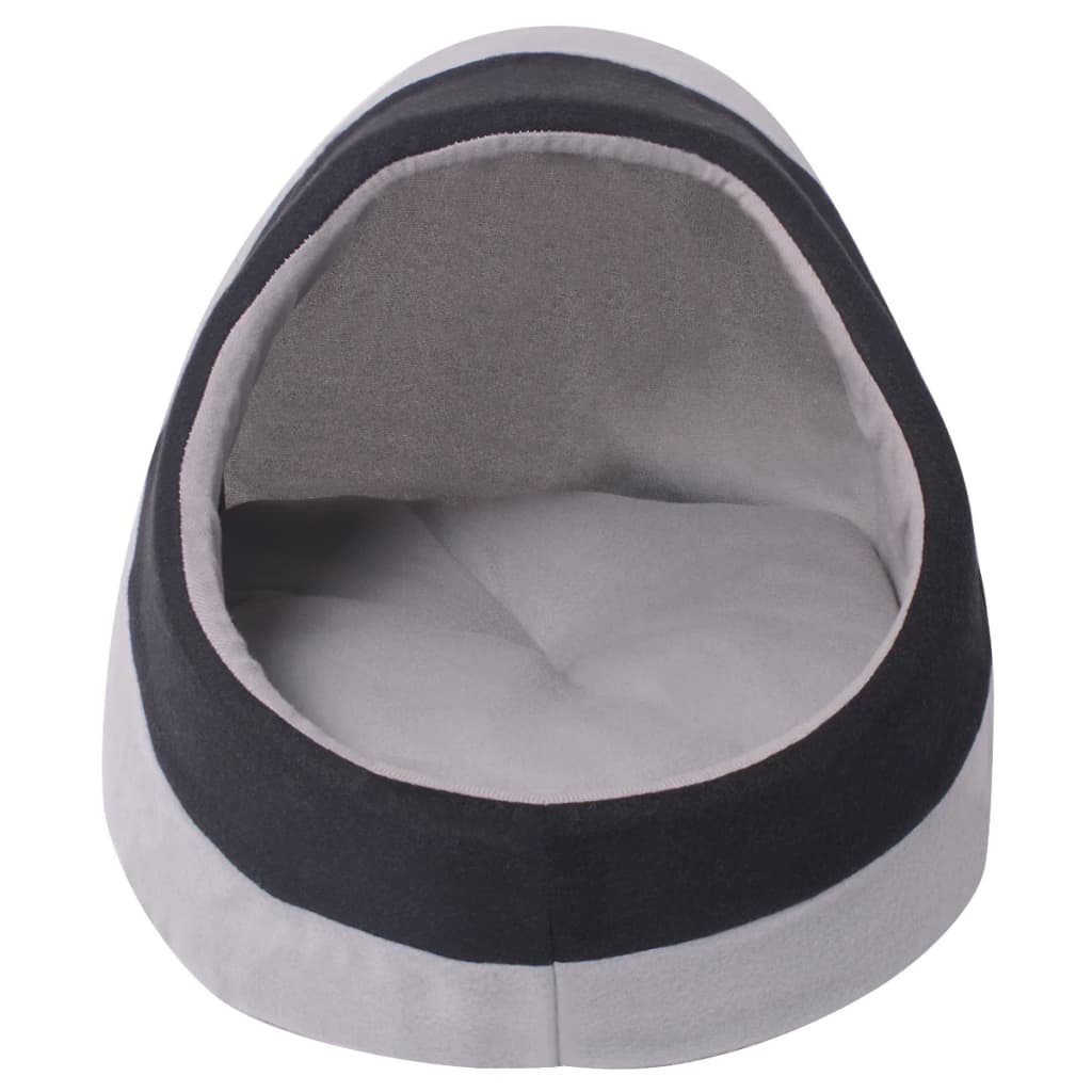 Vidaxl cat basket l gray and black