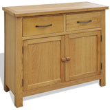 Vidaxl dressoir 90x33,5x83 cm massief eikenhout
