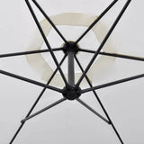 Vidaxl zweefparasol 3 m zandwit
