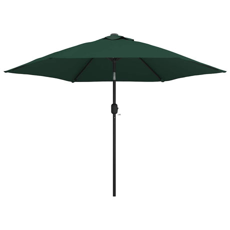 Vidaxl zweefparasol met led 3,5 m groen