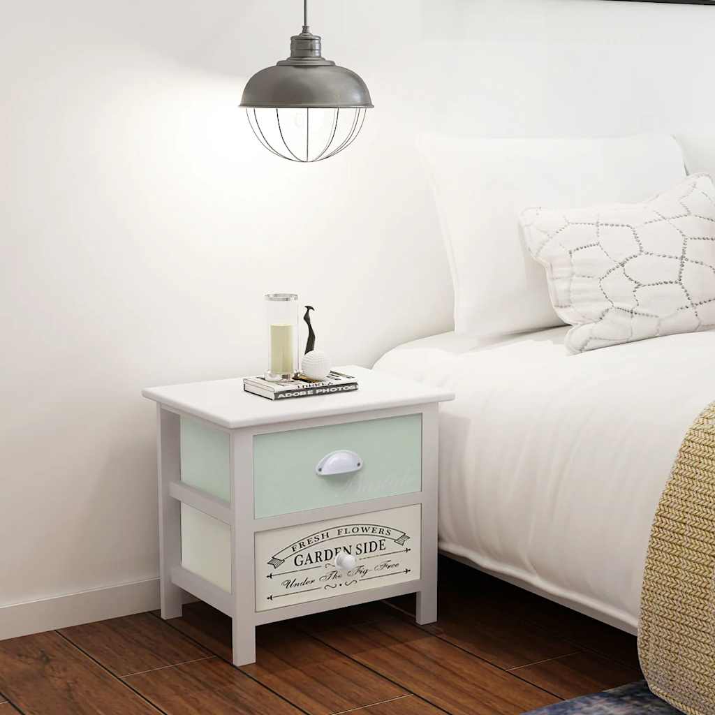 Vidaxl nachtkastjes franse stijl 2 st hout
