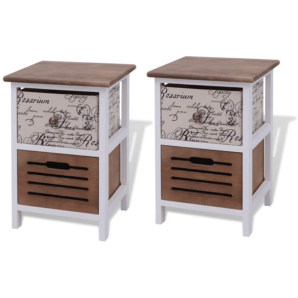 Vidaxl nachtkastjes 2 st hout