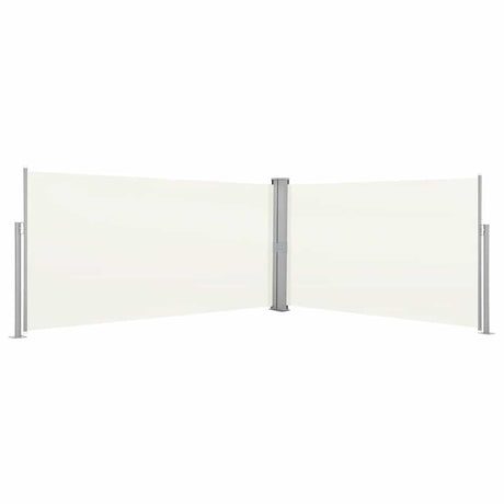 Vidaxl windscherm uittrekbaar 160x600 cm crème