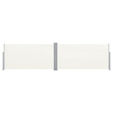 Pare-brise Vidaxl extensible 160x600 cm crème