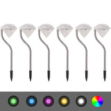 Vidaxl zonne-energie led tuinlamp 6 stuks 9x7,8x29,5 cm