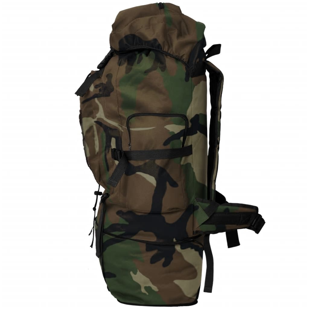 Vidaxl Backpack Army Style XXL 100 L mimetica