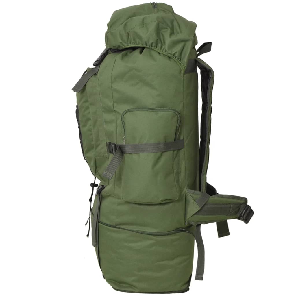 Vidaxl Backpack Army style XXL 100 L Green