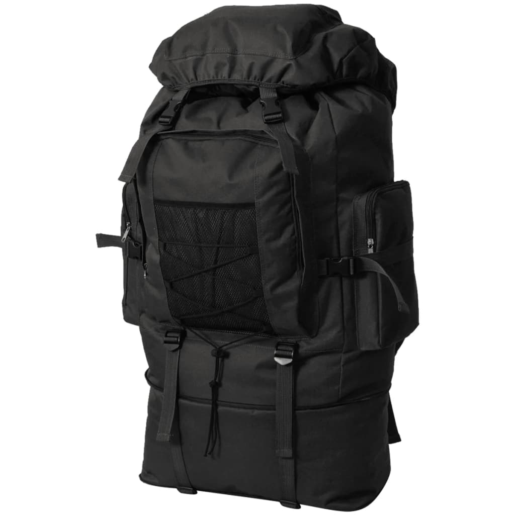 Vidaxl Backpack Army style XXL 100 L Black