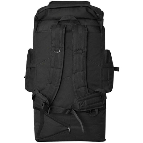 Vidaxl rugzak legerstijl xxl 100 l zwart