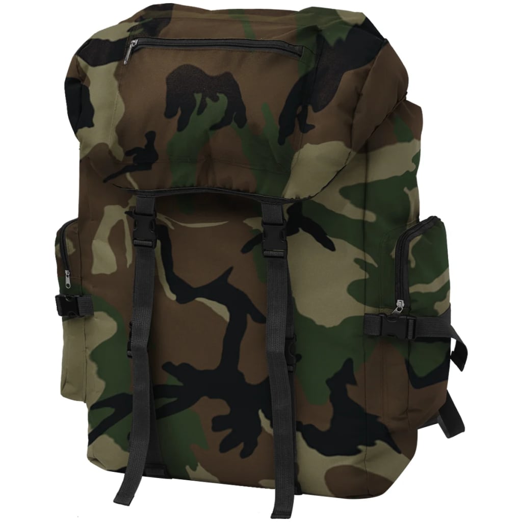 Vidaxl sac à dos de style armée 65 l camouflage