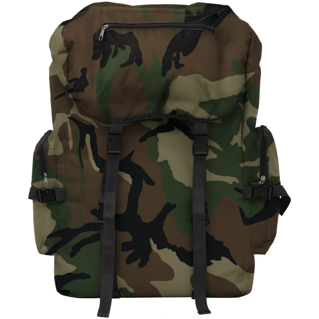 Vidaxl Backpack Army Style 65 L mimetica