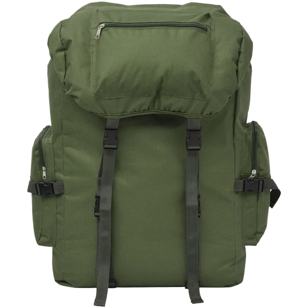 Vidaxl Backpack Army Style 65 L Green