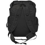 Vidaxl mochila estilo ejército 65 l negro