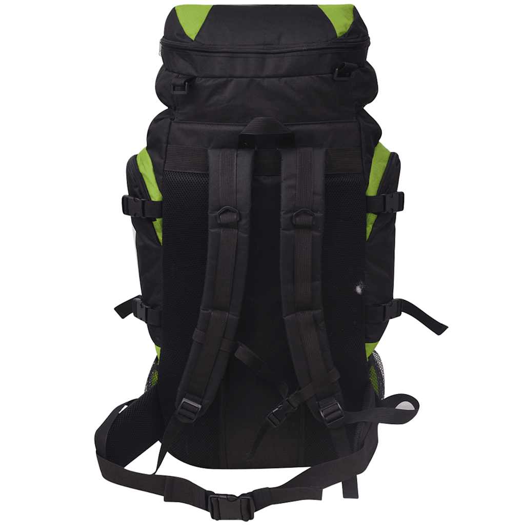 Vidaxl rugzak hiking xxl 75 l zwart en groen