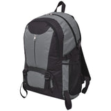 Mochila de senderismo de Vidaxl 40 L negro y gris