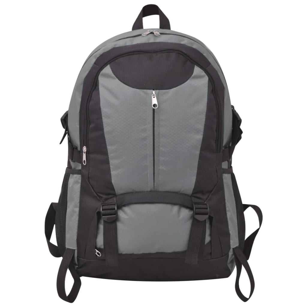 Vidaxl Wanderrucksack 40 l Schwarz und Grau