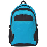 Mochila Vidaxl para la escuela 40 L Negro y azul