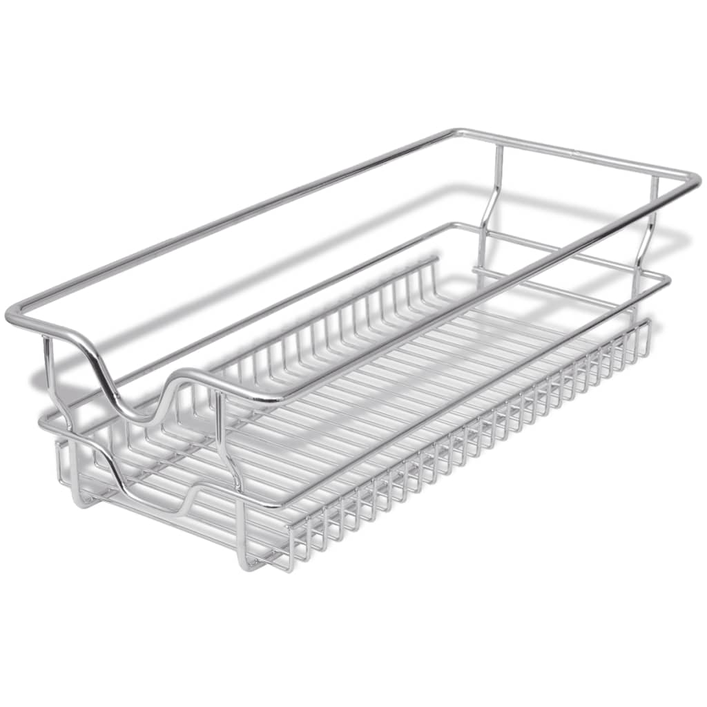 Vidaxl wire baskets extend 2 st 300 mm silver colored