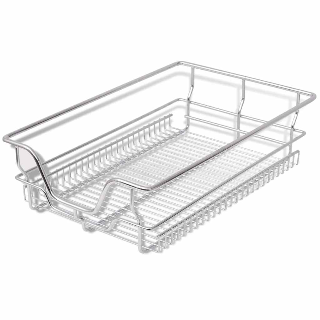 Vidaxl wire baskets extend 2 st 400 mm silver colored