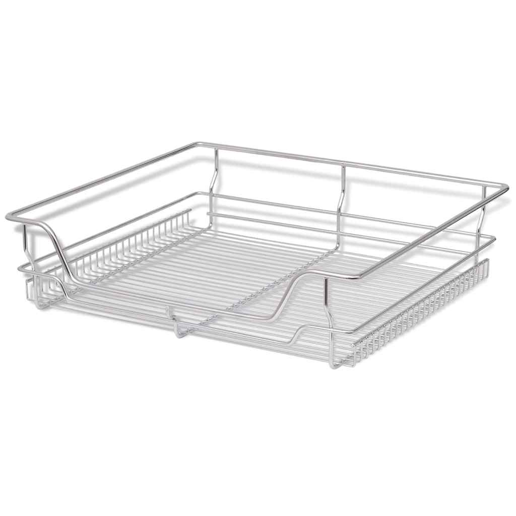 Vidaxl wire baskets extend 2 pcs 600 mm silver colored