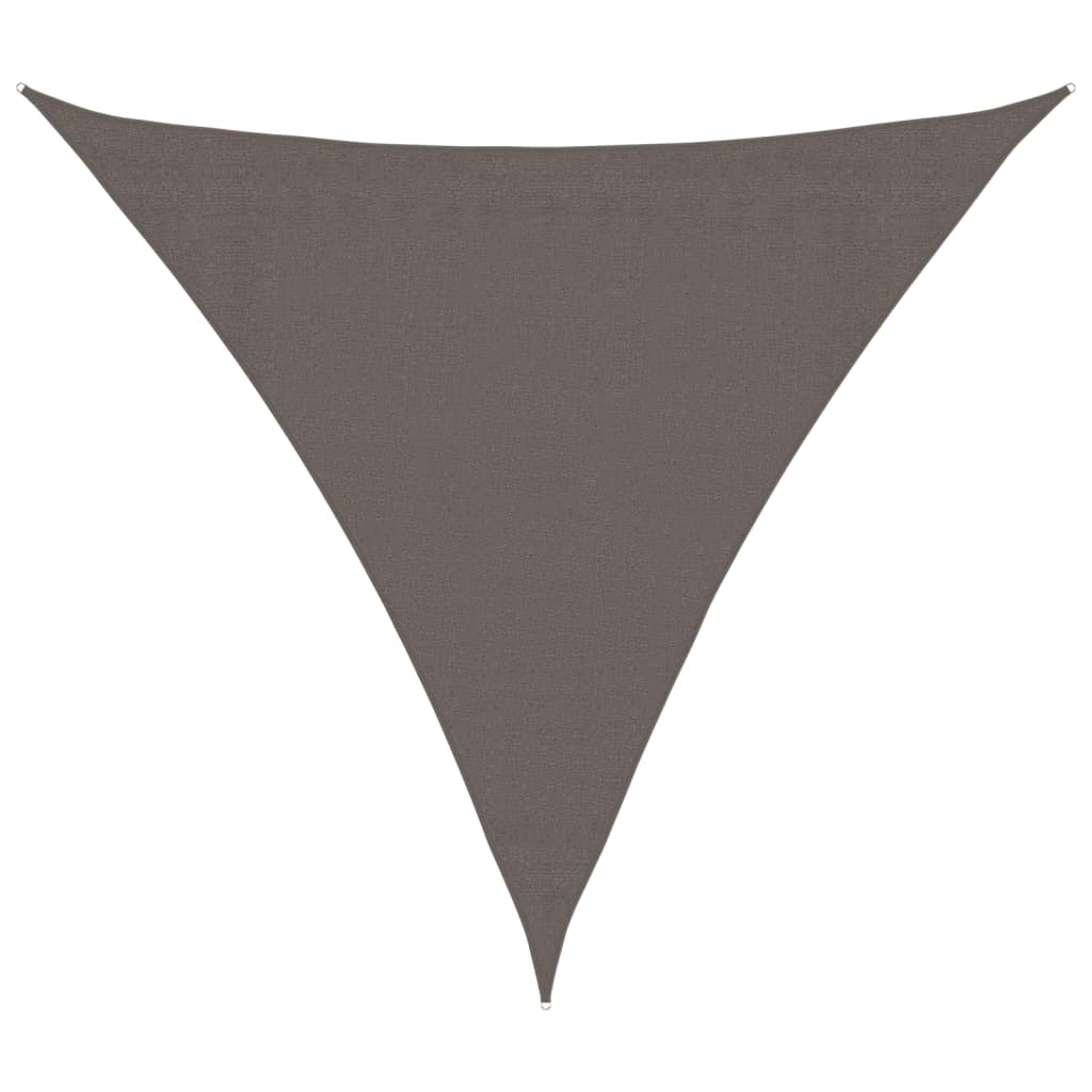 Vidaxl Sunshade Anthracite Triangular 3,6x3,6x3,6 m HDPE