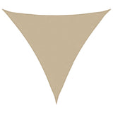 Vidaxl zonnescherm driehoekig 5x5x5 m oxford stof beige