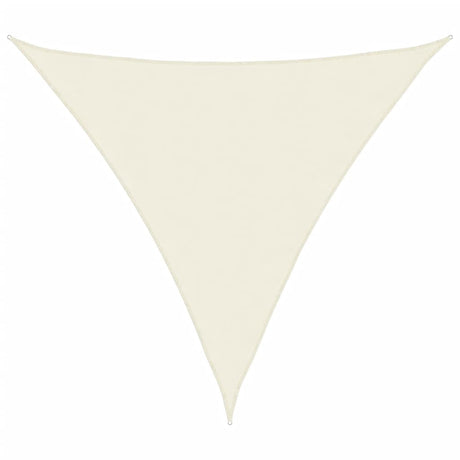 Vidaxl zonnescherm driehoekig 3,6x3,6x3,6 m oxford stof crèmewit