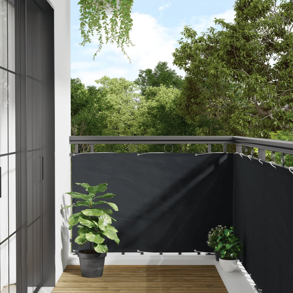 Vidaxl Balcony screen 90x400 cm Oxford fabric anthracite