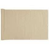 Pantalla de balcón Vidaxl Oxford Textile 75x400 cm beige