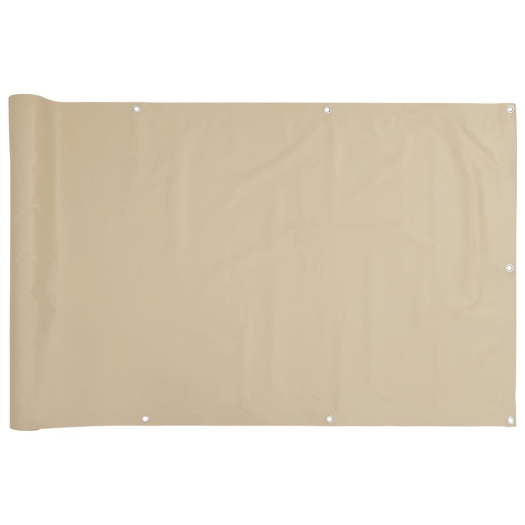 Écran de balcon vidaxl oxford textile 90x400 cm beige