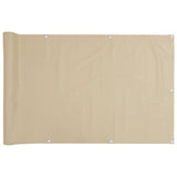 Pantalla de balcón Vidaxl Oxford Textile 90x400 cm beige